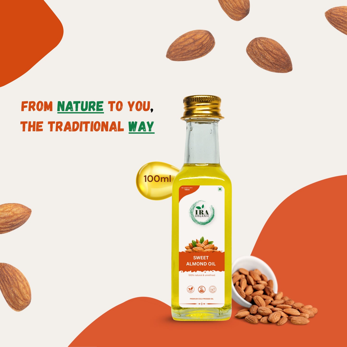 Cold Pressed Sweet Almond (Rogan Badam) Oil