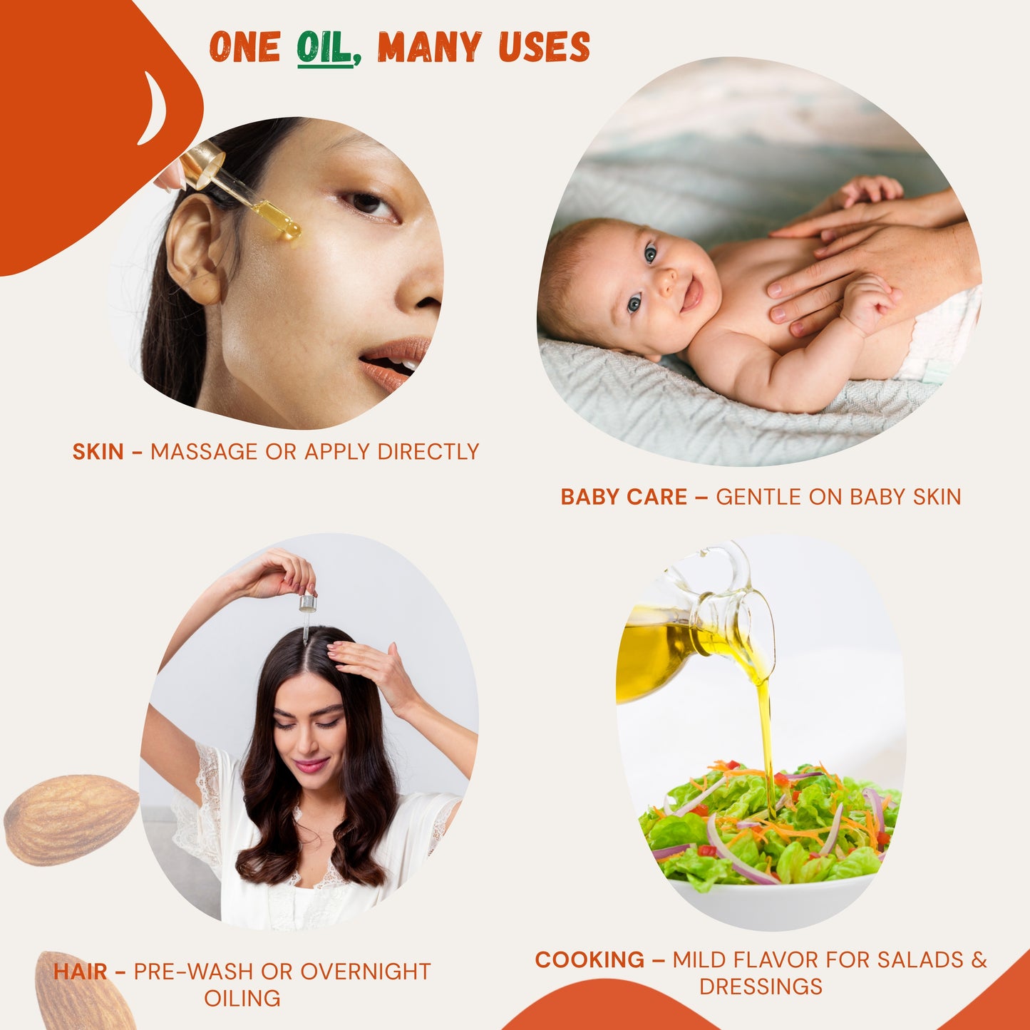 Cold Pressed Sweet Almond (Rogan Badam) Oil