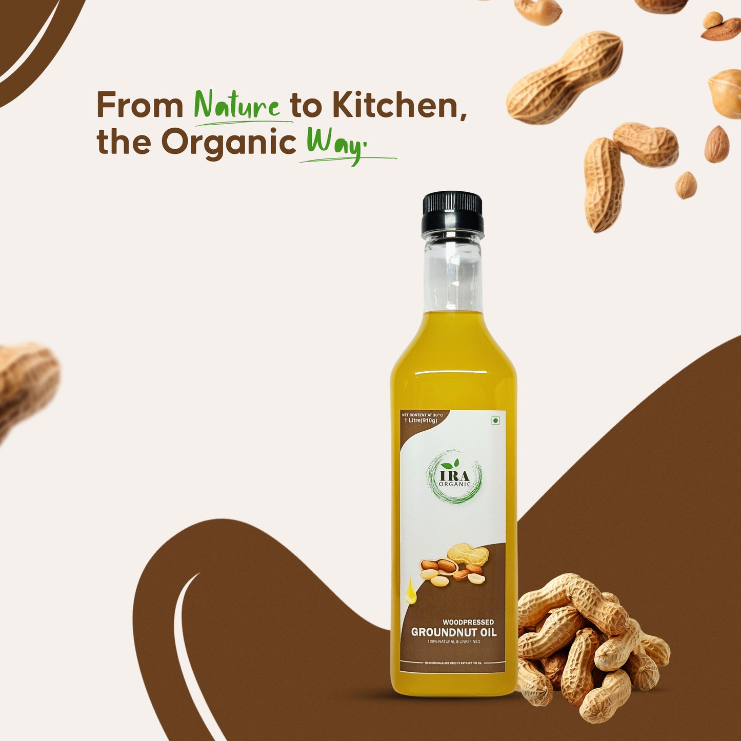 Wood Pressed Groundnut Oil