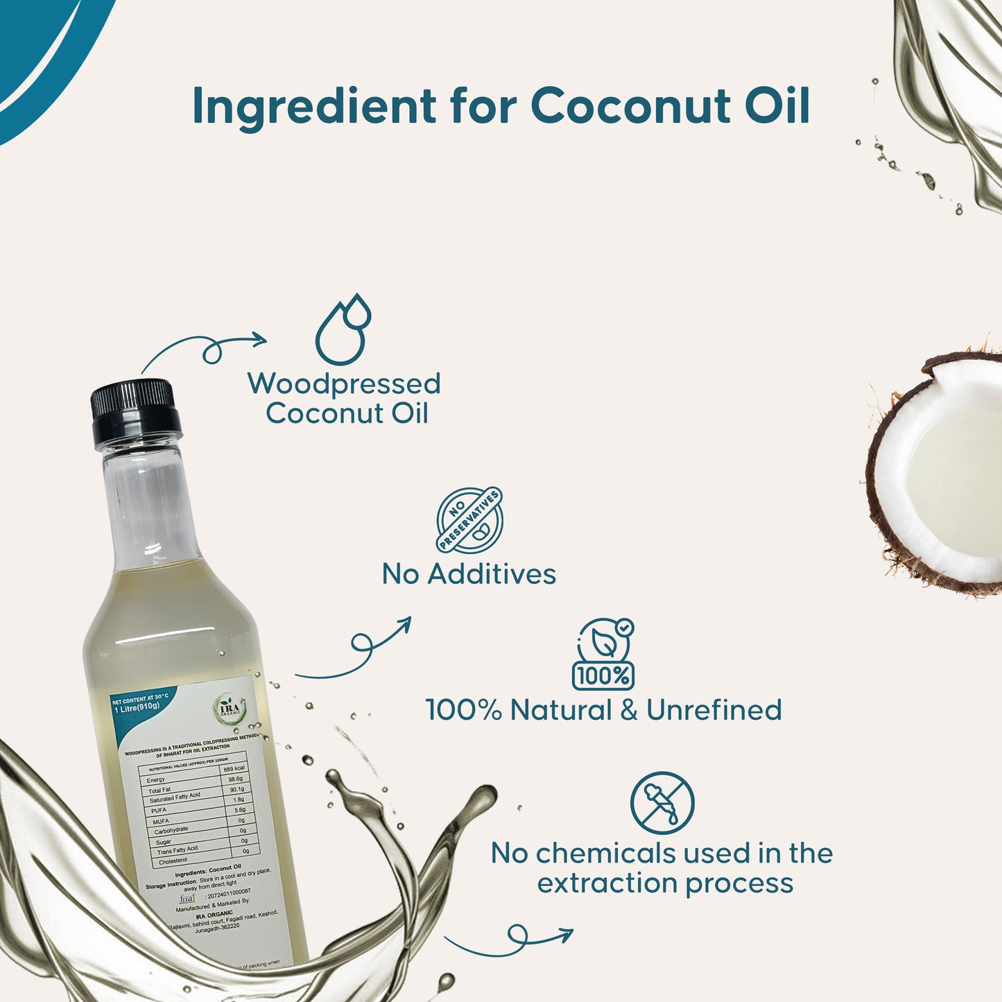 Wood Pressed Coconut Oil