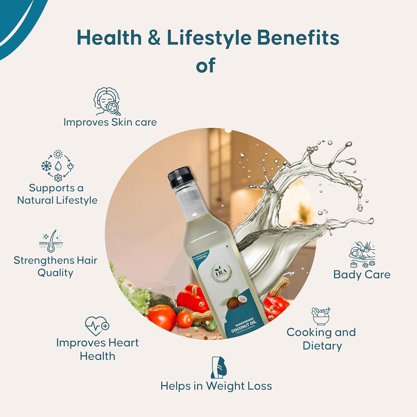 IRA ORGANIC Wood Pressed Coconut Oil