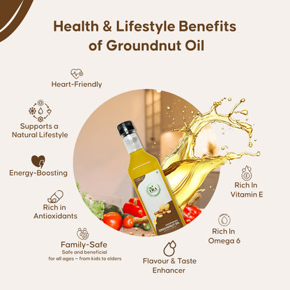 Wood Pressed Groundnut Oil